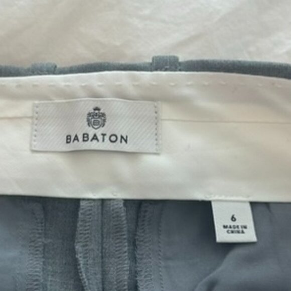 Babaton (Aritzia) Grey Pleated Bermuda Shorts. Size 6. - Picture 4 of 8